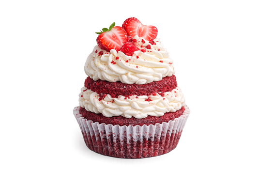 🍓❤️ Red Velvet Strawberry Bow