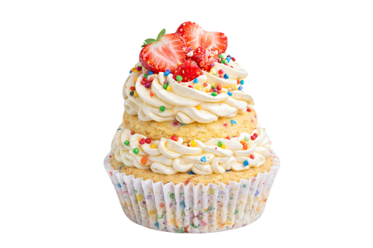 🎉🍓 Funfetti Strawberry Bow